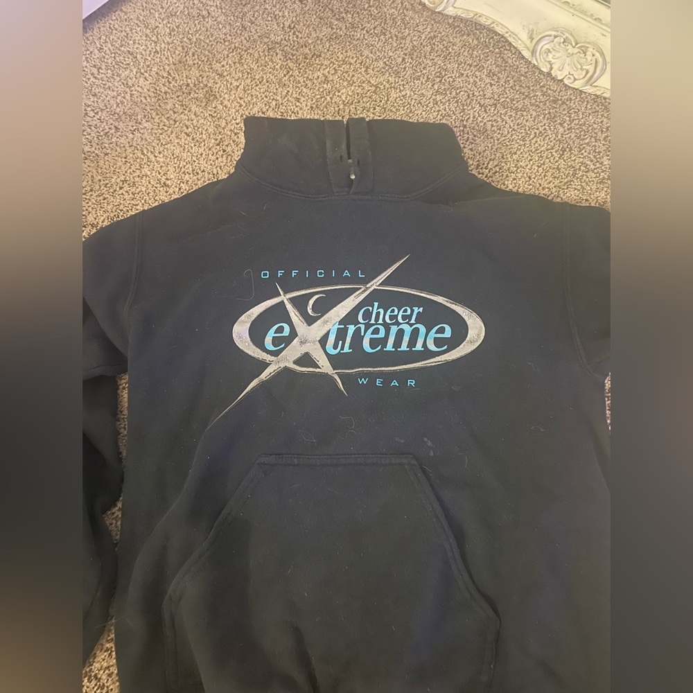 cheer extreme all-stars sweatshirt, black, cotton